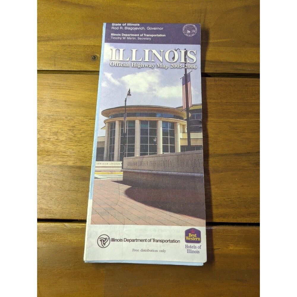 Illinois Official Highway Map 2005-2006 Illinois Department Of Transportation